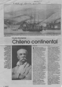 Vicuña Mackenna, chileno continental  [artículo] Sara Vial.