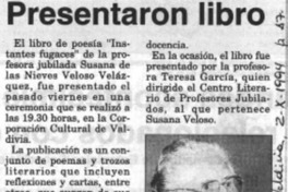 Presentaron libro  [artículo].