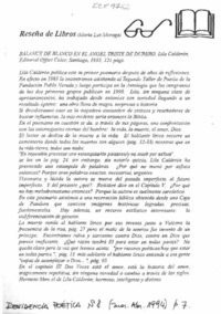 Balance de blanco en el ángel triste de Durero  [artículo] María Luz Moraga.