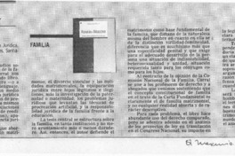 Familia y derecho  [artículo] Jorge Precht Pizarro.
