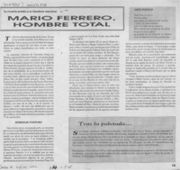 Mario Ferrero, hombre total