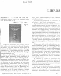 Penitencia y unción de los enfermos  [artículo] Ignacio Ducasse M.