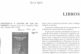 Penitencia y unción de los enfermos  [artículo] Ignacio Ducasse M.