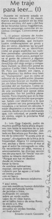 Me traje para leer --