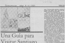 Una Guía para visitar Santiago