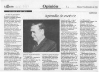 Aprendiz de escritor  [artículo] Martín Ruiz.