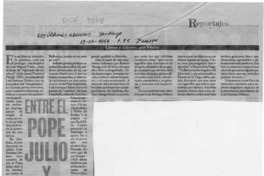 Entre Pope Julio y Romeo Murga  [artículo] Filebo.