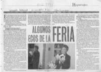 Algunos ecos de la feria  [artículo] Filebo.