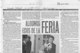 Algunos ecos de la feria  [artículo] Filebo.