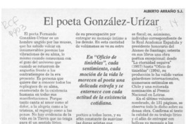El poeta González-Urízar  [artículo] Alberto Arraño.