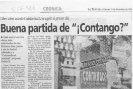 Buena partida de "Contango"?  [artículo] Leticia Soto G.