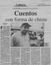 Cuentos con forma de chiste  [artículo] Ana María Risco.