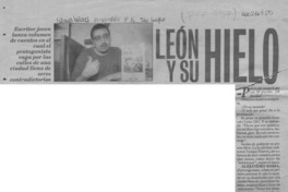 León y su hielo  [artículo].