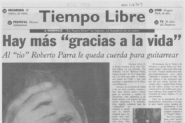 Hay más "gracias a la vida"