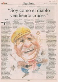 "Soy como el diablo vendiendo cruces"