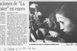 Dos funciones de "La negra Ester" en enero  [artículo].