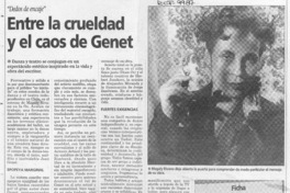 Entre la crueldad y el caos de Genet  [artículo] Yolanda Montecinos.