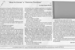 "Misal de arenas" e "Historias prendidas"  [artículo] Darío de la Fuente D.