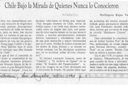 Chile bajo la mirada de quienes nunca lo conocieron