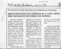 Mesa redonda en homenaje a cien años del natalicio de Pablo de Rokha