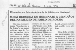 Mesa redonda en homenaje a cien años del natalicio de Pablo de Rokha