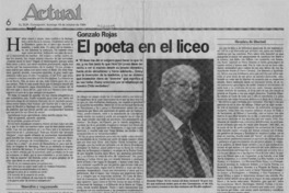 El Poeta en el liceo  [artículo].
