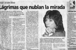 Lágrimas que nublan la mirada