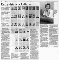 Entrevista a la italiana
