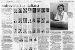 Entrevista a la italiana