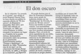 El don oscuro  [artículo] Jaime Gómez Rogers.