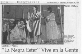 "La negra Ester" vive en la gente  [artículo] Juan Antonio Muñoz H.