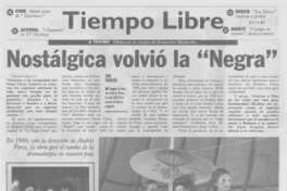 Nostágica volvió la "Negra"