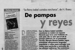 De pampas y reyes  [artículo].