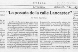 "La posada de la calle Lancaster"  [artículo] Antonio Rojas Gómez.
