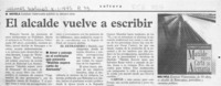 El Alcalde vuelve a escribir  [artículo].