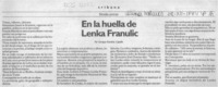 En la huella de Lenka Franulic  [artículo] Enrique Ramírez Capello.