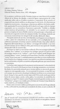 Oír su voz  [artículo] Ignacio Valente.