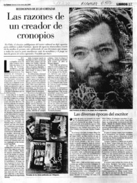 Las razones de un creador de cronopios  [artículo] R. V.