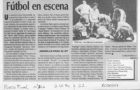 Fútbol en escena  [artículo] Carlos Mella.