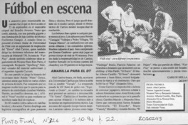 Fútbol en escena  [artículo] Carlos Mella.