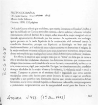 Frutos extraños  [artículo] Ignacio Valente.