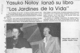 Yasuko Notoy lanzó su libro "Los jardines de la vida"  [artículo].