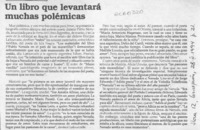 Un Libro que levantará muchas polémicas  [artículo].