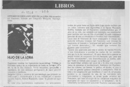 Vittorio Di Girolamo, "Hijo de la loba"  [artículo] J. I. V.