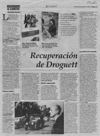 Recuperación de Droguett  [artículo] Alejandro Kandora.