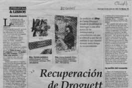 Recuperación de Droguett  [artículo] Alejandro Kandora.