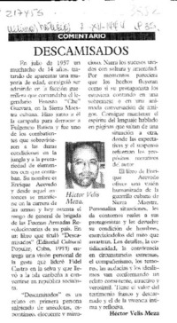 Descamisados  [artículo] Héctor Velis Meza.