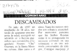 Descamisados  [artículo] Héctor Velis Meza.