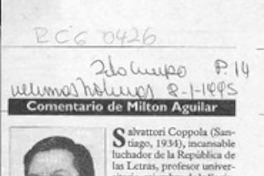 Marengo  [artículo] Milton Aguilar.