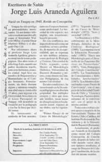 Jorge Luis Araneda Aguilera  [artículo] C. R. I.